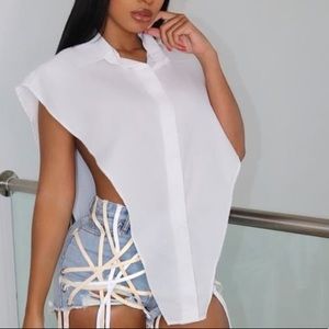 Cute white t shirt top